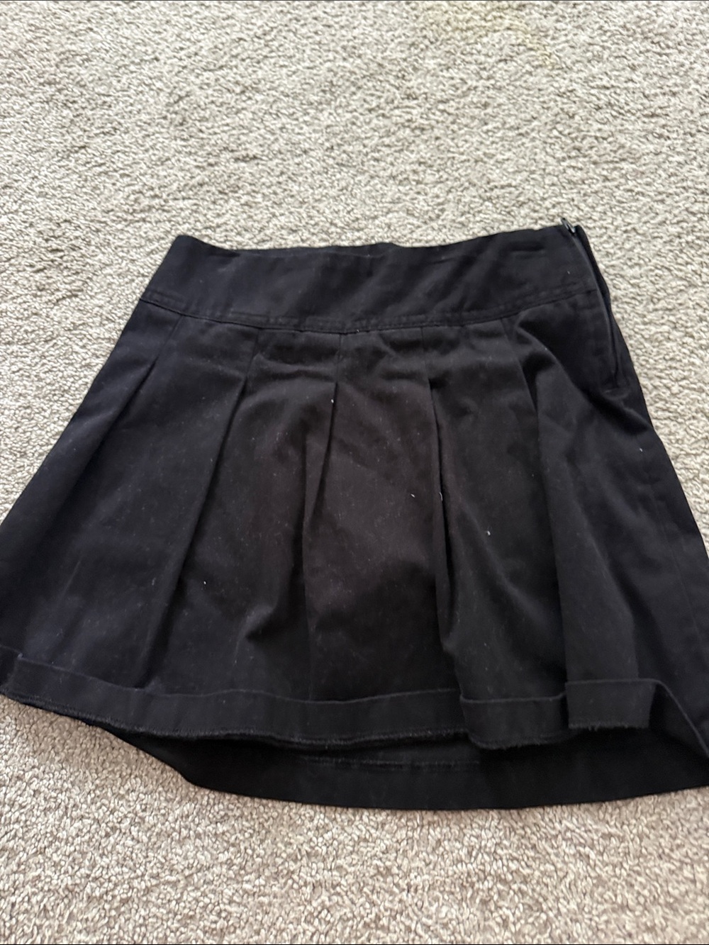 Place Black Pleated Kids Skirt